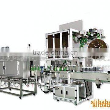 Plastic and glass bottle labeling machine