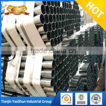 sizes diameter pre galvanized steel tube