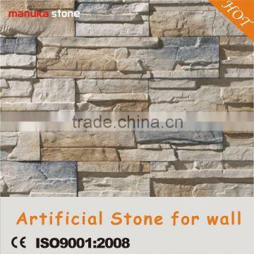 Beautiful colors interior and exterior light weight rustic artificial wall stone