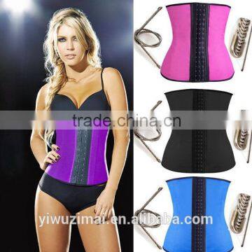 Latex Waist Trainer Training Cincher Corset Sports Girdle Body Shapewear