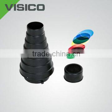 Photography Studio Photo Conical Snoot Light Control Snoot & Honeycomb Bowens Mount for Studio Flash Strobe Accesories photo-6