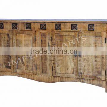 Indian Mango Wood 2 Double Door Side Board