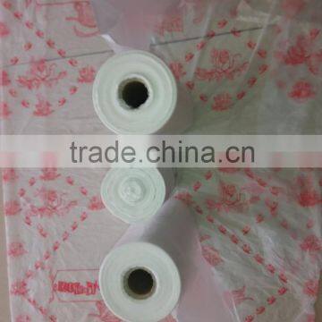 oem white personalized printed t-shirt roll plastic carry bag