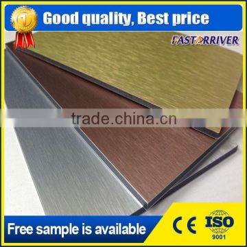 aluminum sheet color coated surface brushed aluminum composite panel