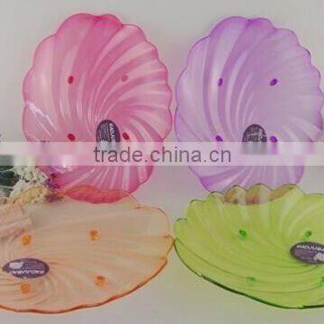 transparent durable Plastic Round Plastic plate dish