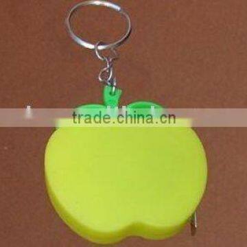 Tape Measure key chain Promotional Apple Shape