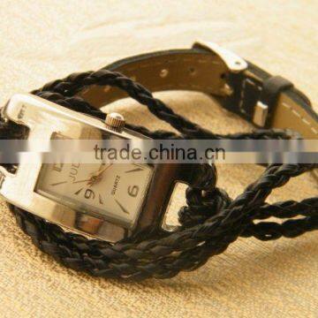 leather watches lady cord bracelet fashion gift rope watches