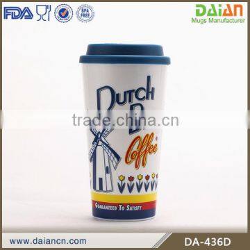 16oz insulated plastic coffee mug manufacturer