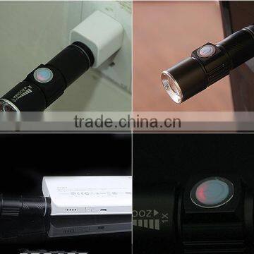 MG-U01 ninghai protable zoomable mini usb rechargeable torch