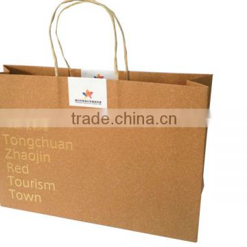 Cardboard paper handbag / eco-friendly / Craft paper bag / free sample / factory price