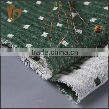 double layer Cotton and Linen interwoven yarn dyed Fabric for shirt