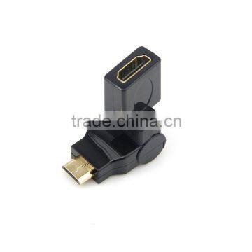 MINI HDMI male to HDMI female adaptor 360 degree rotatable