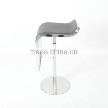 Modern sturdy chromed steel frame bar chair functional level chair