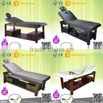 331 series solid wooden spa adjustable height shiatsu massage table                        
                                                Quality Choice