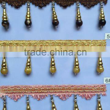 [YZLACE] Tassels Lace Curtains Wholesale 10096 photo-2