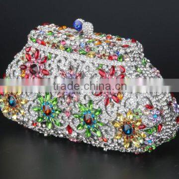 Luxury crystal evening clutch purse