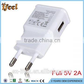 5v 2A USB AC Home Wall Charger Adapter for Samsung S3 S4 S5 EU Plug