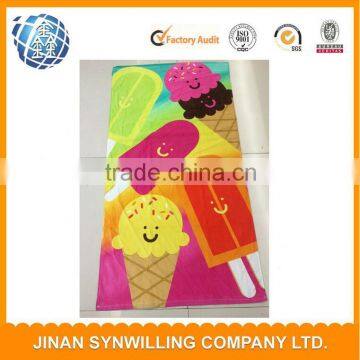 100% Cotton reactive printed towel magic beach towel