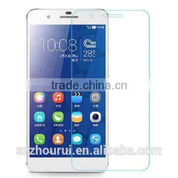 Factory price mobile phone screen protector film for Huawei Honor6,7,2.5D HD clear tempered glass best price with paper package