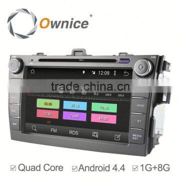 Android 4.4 up to android Ownice C180 5.1 2 Din car dvd player for Toyota Corolla 2006-2012 800*480 Support OBD