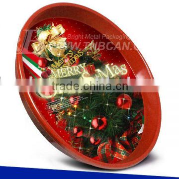 Christmas style Metal Serving Tray