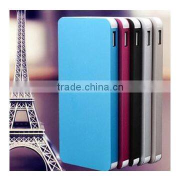 Portable 10000mah dual USB Output mobile external battery