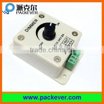 CE & RoHS 12-24V PWM type 8A LED light dimmer switch