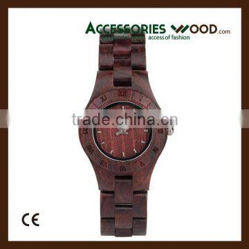 Customized Rose wood wooden watch for lady