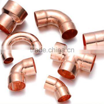 Coupling & Reducer & Elbow & Tee & Reducing Tee & P Trap Type and Round Head Code Air Conditioner Copper Pipe Fittings