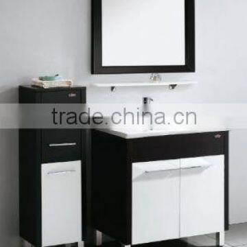 black and white bathroom cabinet