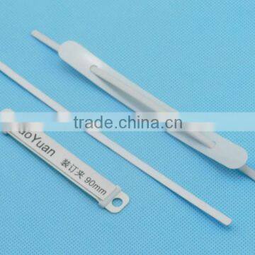 2014 hotsell PVC plastic paper fasten/binder clip mechanism/ clip for paper with high quality