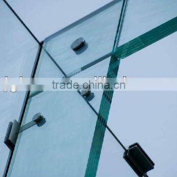 10mm-15mm clear laminated HOTEL WALL GLASS