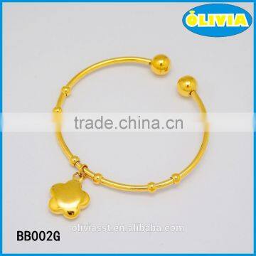 fast shipping stainless steel bangle with pendant