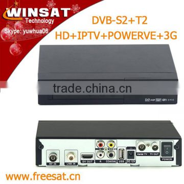 freesat v7 combo DVB-S2+T2 mpeg4 full 1080p hd satellite receiver iptv decoder support powervu biss key cccam usb wifi