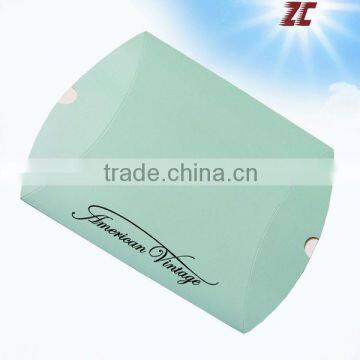 Blue Foldable Paper Pillow Box of Display Box for Display Factory Direct Sale