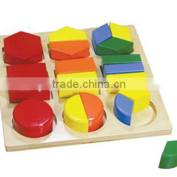 montessori toys Assembly Geometric Shape Tray