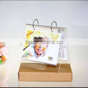 Clear Acrylic Table Calendar Office Calendar 4x6 photo-3