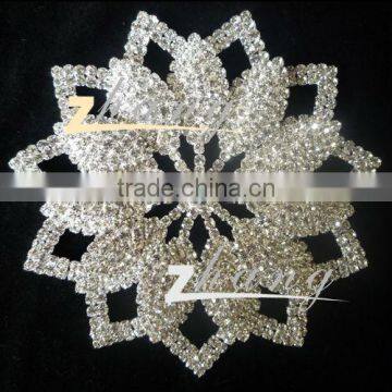 Rhinestone beaded trim bridal lace crystal