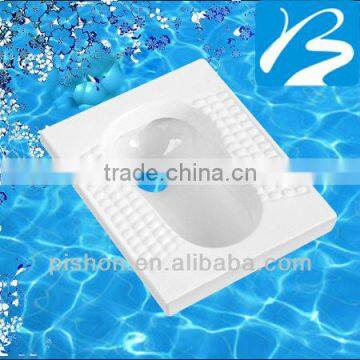 Alibaba China standard ceramic squat toilet installation