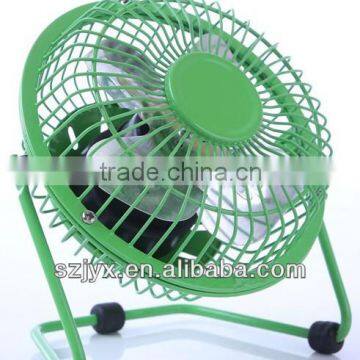 4 Inch Portable Metal Mini USB Fan, USB Table Fan