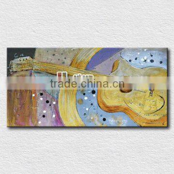 Whlolesale canvas oil painting of guitar