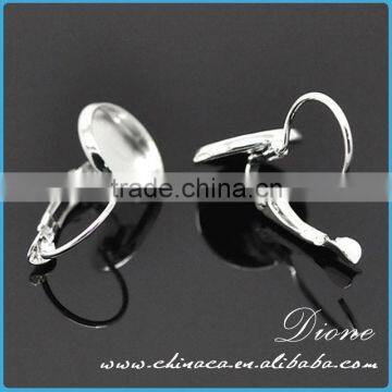 India fashion wholesale silver brass lady stud earring made in China