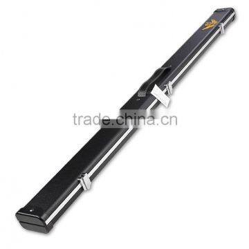 Superior 3/4-pc cue case black leather aluminium snooker pool cue case billiard accessories