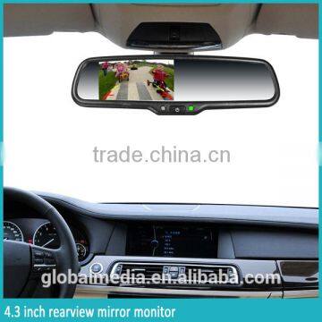 4.3 INCH Rearview Monitor With Car Digital Compass And Tempreture