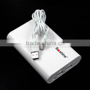 2*18650 Power Bank Soshine E3/E4 Battery Power Bank 4 Pcs 18650 Big Capacity Power Bank photo-3