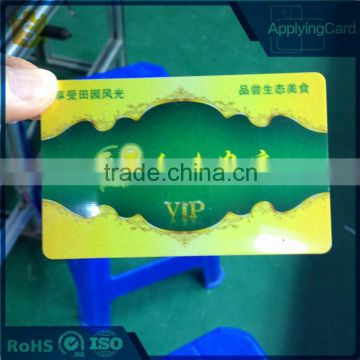 2016 new block rfid cards FM1208 Casual dining restaurants membership card ISO15693 combination card