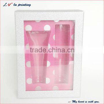 hot sale high quality plastic cosmetic gift set packaging boxes made in shanghai