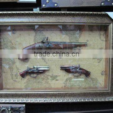 Handmade Wooden Pistols Painting Wooden Art