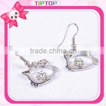 Crystal hello kitty earrings