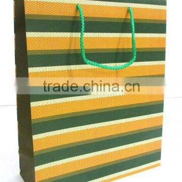 paper gift shopping bag rope handle